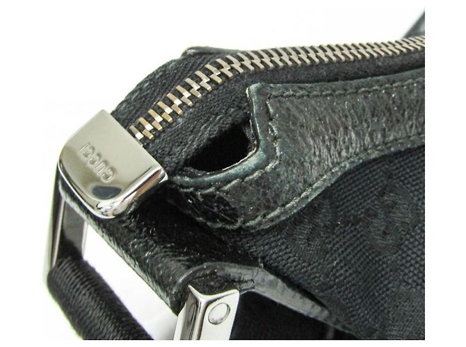 Borsa a Spalla Gucci GG Canvas Nero - vista 9