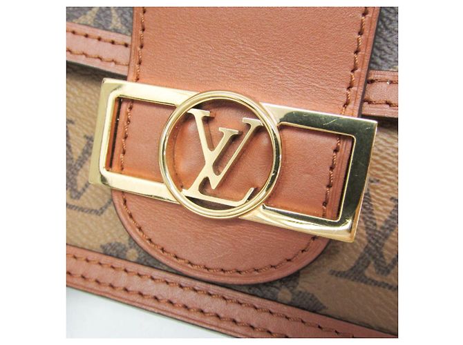 Louis Vuitton Monogram Reverse Dauphine Chain Wallet M68746 Marrone Beige - vista 10