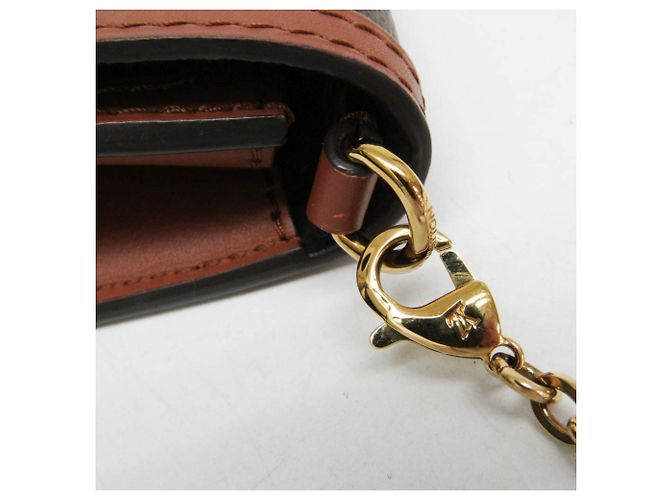 Louis Vuitton Monogram Reverse Dauphine Chain Wallet M68746 Marrone Beige - vista 11