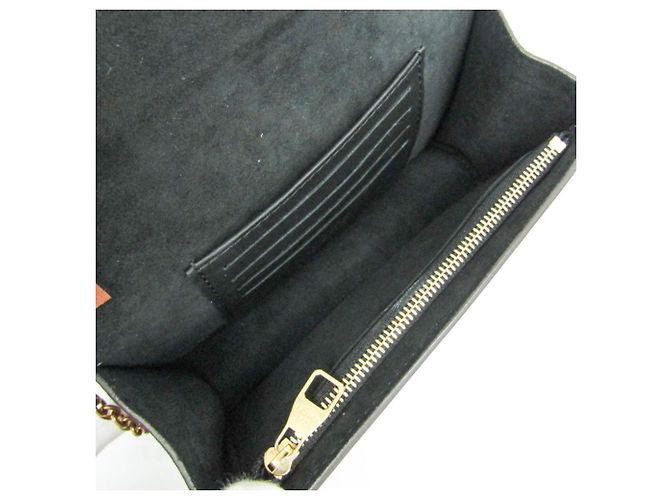 Louis Vuitton Monogram Reverse Dauphine Chain Wallet M68746 Marrone Beige - vista 3