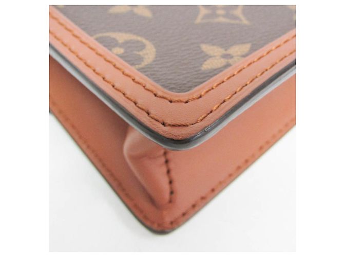 Louis Vuitton Monogram Reverse Dauphine Chain Wallet M68746 Marrone Beige - vista 5