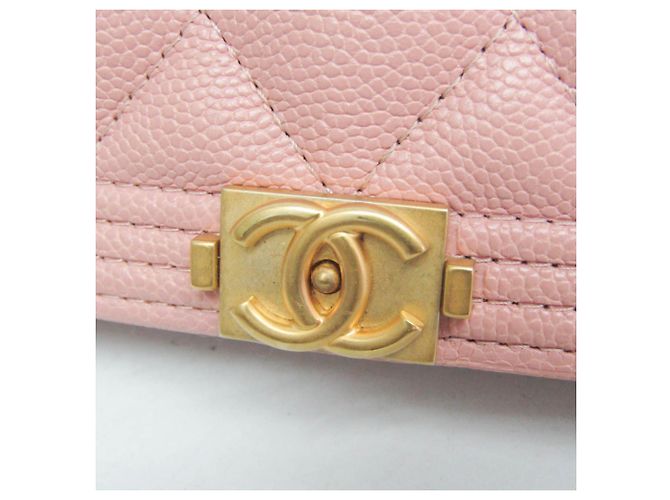Cartera de cadena/hombro Chanel Boy de piel de becerro granulada para mujer - vista 11