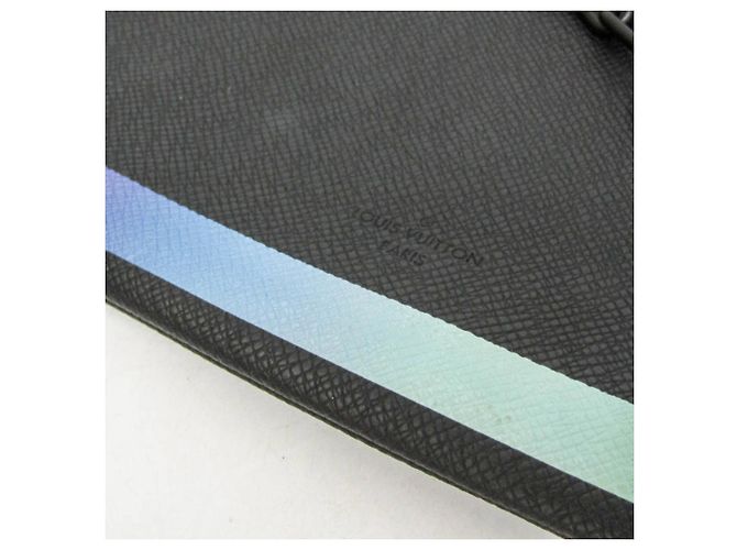 Louis Vuitton Taiga Rainbow Pochette M30347 Nero Multicolore - vista 7