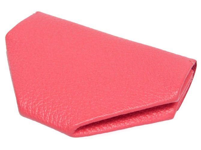 Hermès Monedero de piel de cabra LE 72 Pink Hermes Rosa - vista 2