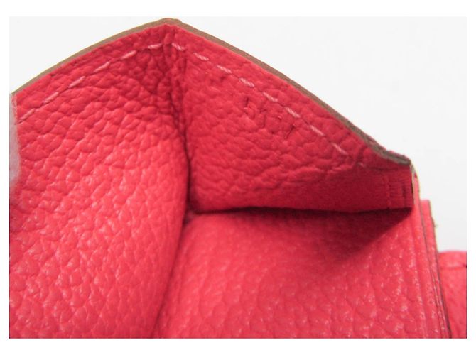 Hermès Monedero de piel de cabra LE 72 Pink Hermes Rosa - vista 7