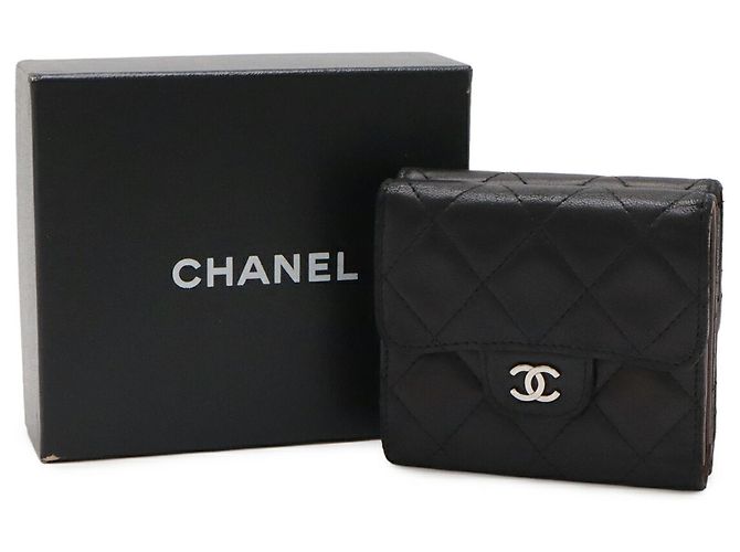 Cartera Bi-fold Chanel Matelassé Coco Mark Negro - vista 10