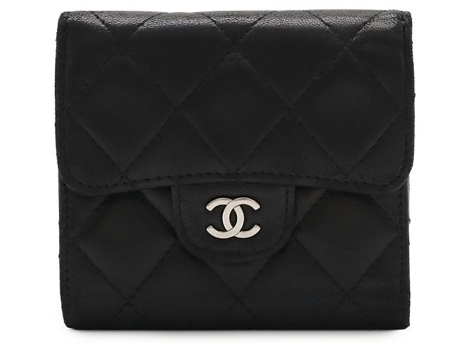 Cartera Bi-fold Chanel Matelassé Coco Mark Negro - vista 2