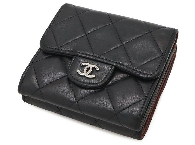 Cartera Bi-fold Chanel Matelassé Coco Mark Negro - vista 3