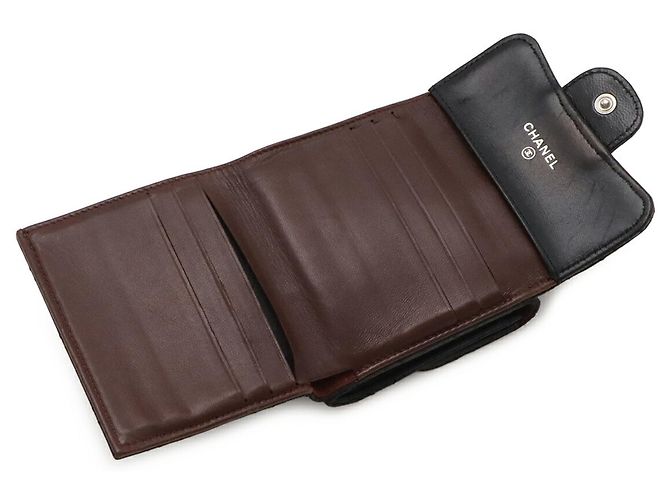 Cartera Bi-fold Chanel Matelassé Coco Mark Negro - vista 5