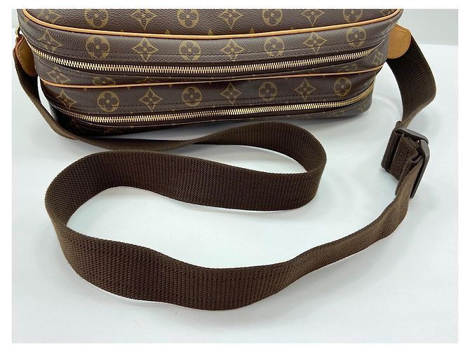 Borsa a Spalla Louis Vuitton Reporter GM Marrone - vista 10