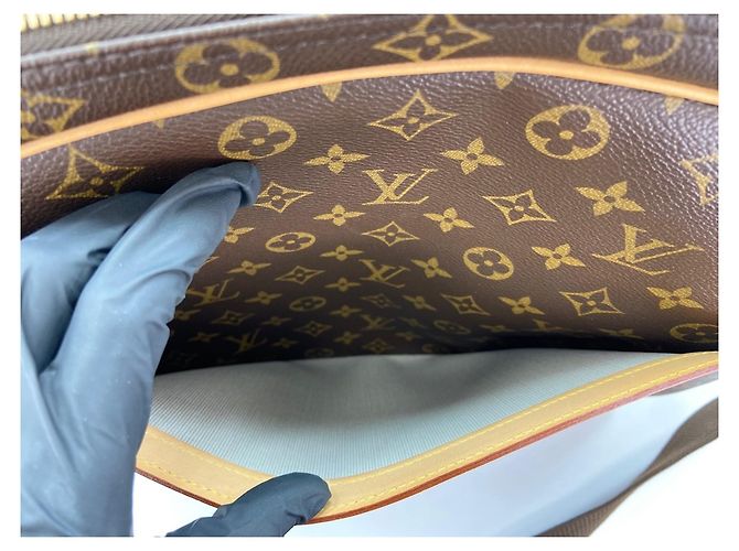 Borsa a Spalla Louis Vuitton Reporter GM Marrone - vista 11