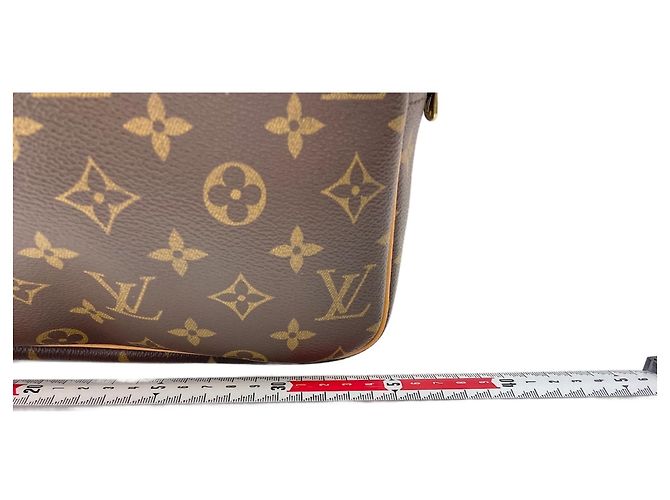 Borsa a Spalla Louis Vuitton Reporter GM Marrone - vista 3