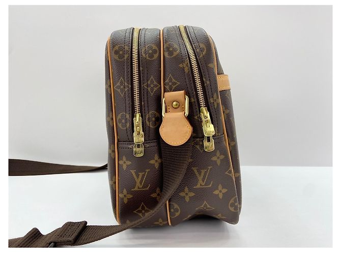 Borsa a Spalla Louis Vuitton Reporter GM Marrone - vista 4