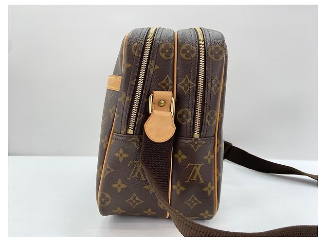 Borsa a Spalla Louis Vuitton Reporter GM Marrone - vista 5