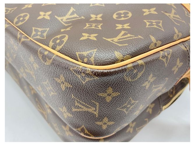 Borsa a Spalla Louis Vuitton Reporter GM Marrone - vista 7