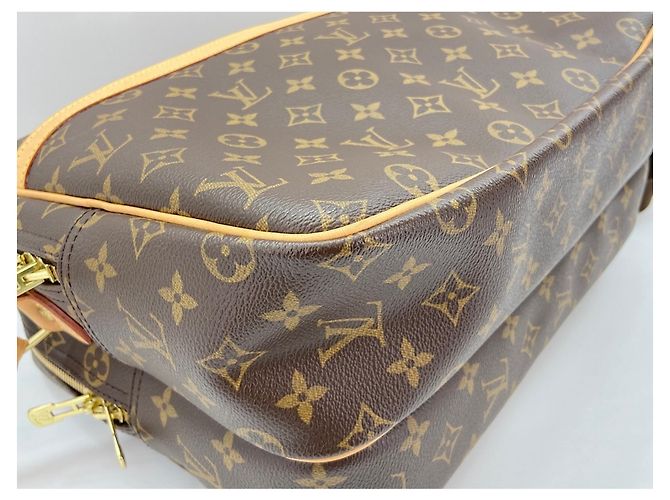 Borsa a Spalla Louis Vuitton Reporter GM Marrone - vista 8