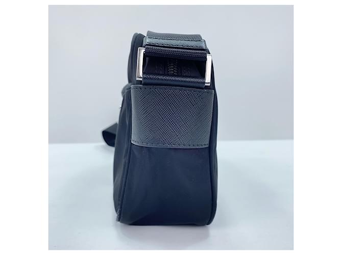 Borsa a Spalla PRADA Triangle Plate Nero - vista 4