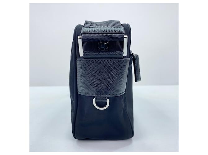 Borsa a Spalla PRADA Triangle Plate Nero - vista 5