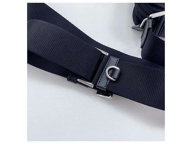 Borsa a Spalla PRADA Triangle Plate Nero - vista 9
