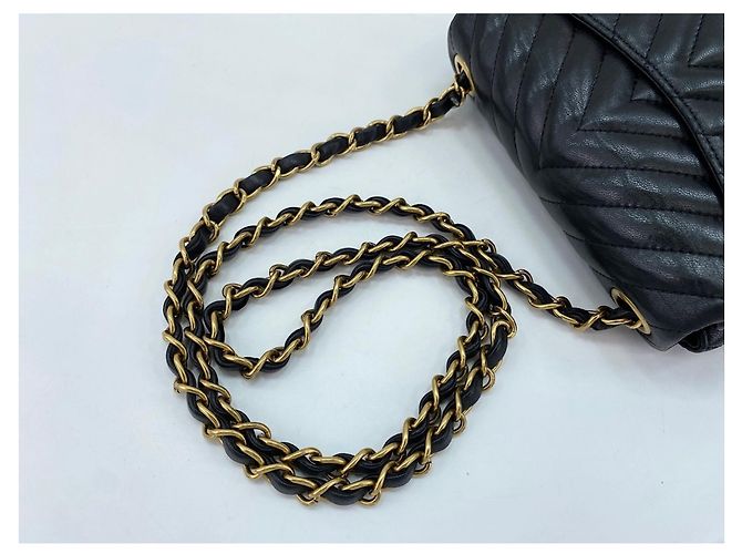 Borsa a Spalla Mini Matelassé Chanel Nero - vista 10