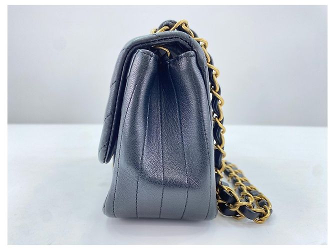 Borsa a Spalla Mini Matelassé Chanel Nero - vista 4