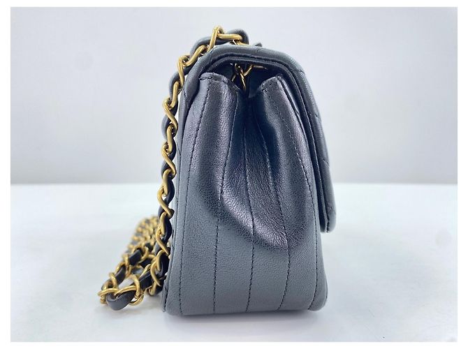 Borsa a Spalla Mini Matelassé Chanel Nero - vista 5