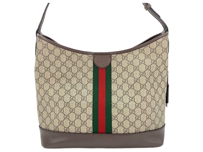 Borsa a Spalla Gucci Ophidia Marrone - vista 3