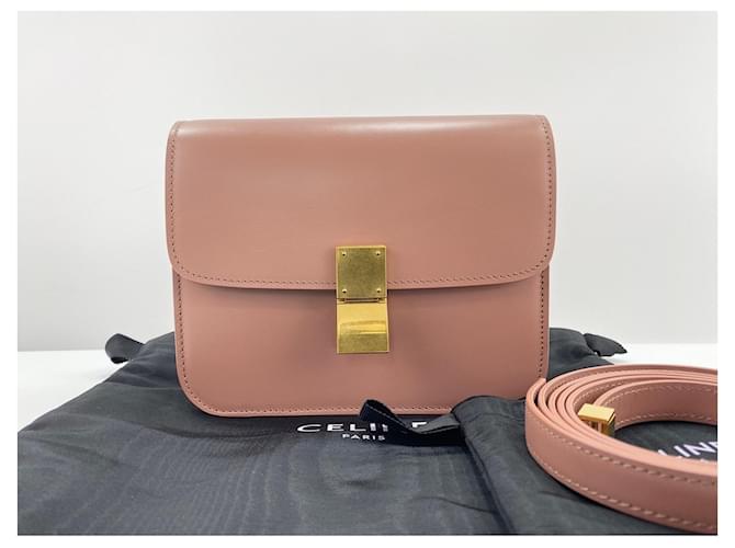 Céline Borsa a tracolla Celine Classic Box rosa - vista 12