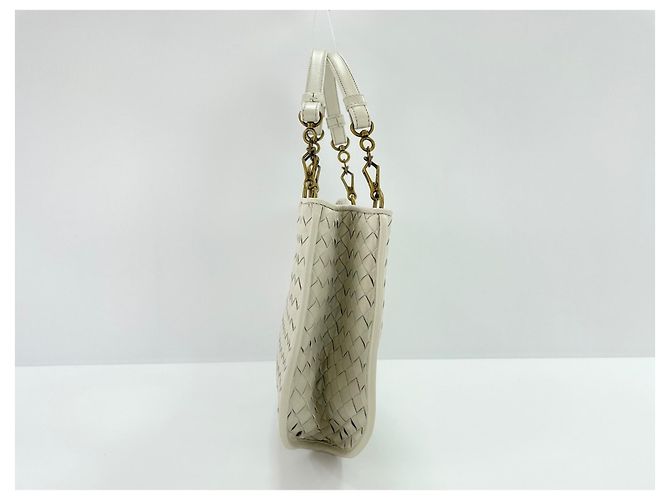 Borsa a mano bianca Bottega Veneta Bianco - vista 5
