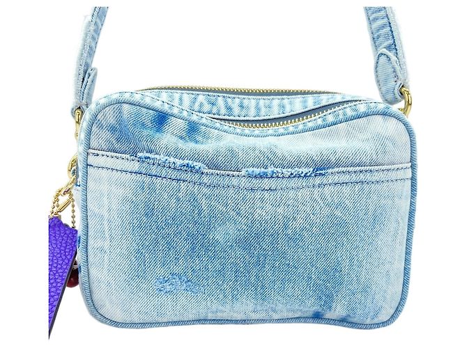 Mini borsa a tracolla 2 vie Coach Blu - vista 2