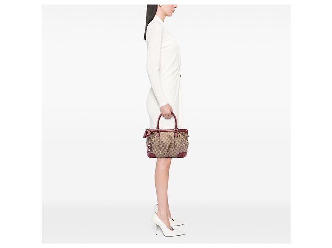 Borsa Sukey in tela GG beige Gucci - vista 6
