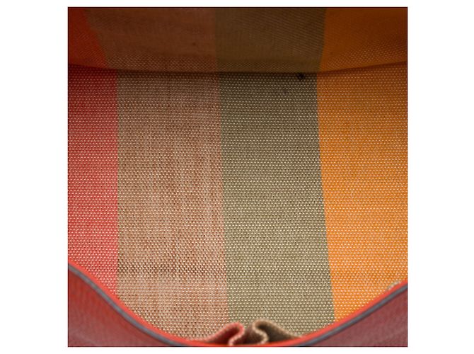 Borsa Gucci Orange in pelle di vitello Bamboo Large Rosso Arancione - vista 4