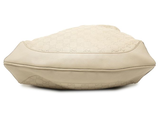 Borsa Gucci White Guccissima Bamboo Peggy Bianco Bianco sporco - vista 3