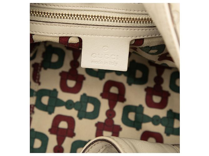 Borsa Gucci White Guccissima Bamboo Peggy Bianco Bianco sporco - vista 5