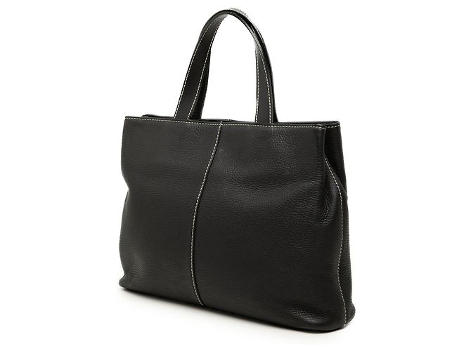 Tote in pelle nera Burberry Nero - vista 2