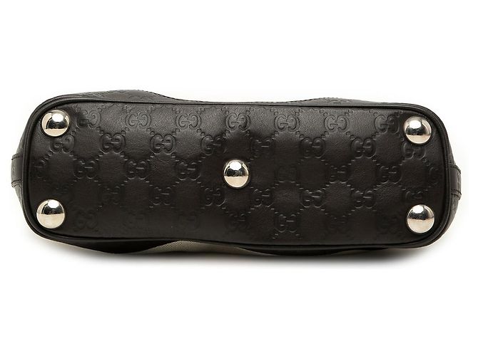 Gucci Handtasche aus beigem Guccissima-Canvas - Ansicht 3