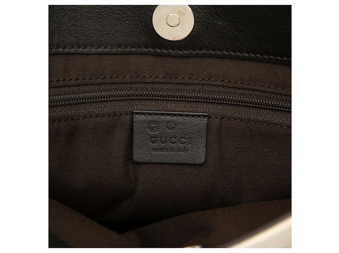 Gucci Handtasche aus beigem Guccissima-Canvas - Ansicht 5