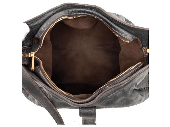 Louis Vuitton Black Monogram Mahina XS Nero - vista 4