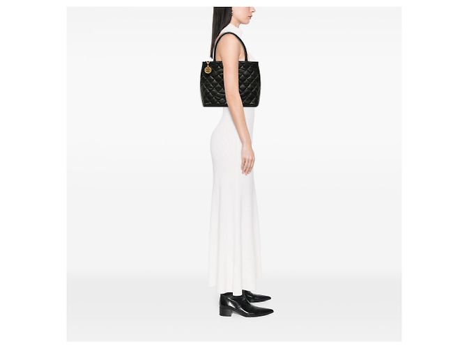 Tote Chanel Black Caviar Medallion Nero - vista 6