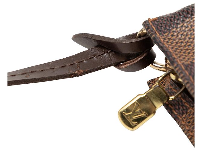 Louis Vuitton Marrone Damier Ebene Navona - vista 6