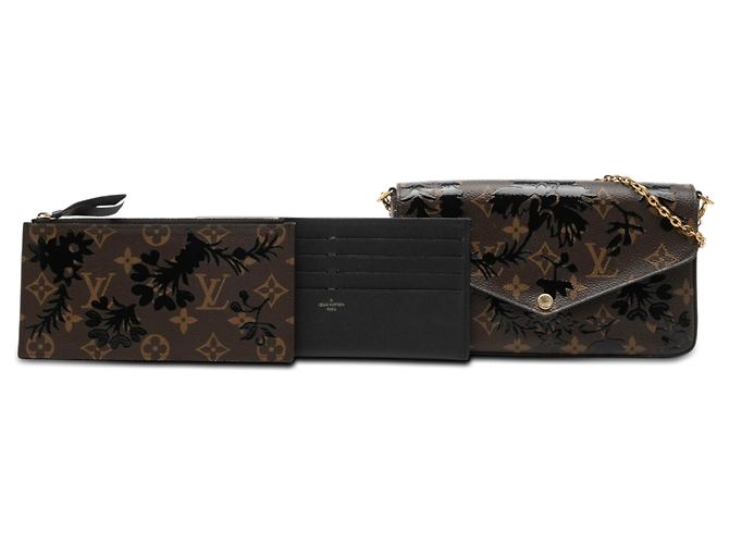 Louis Vuitton Pochette Felicie Monogram Blossom marrone - vista 7