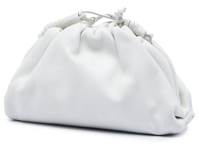 Bottega Veneta Mini Pouch Crossbody in agnello bianco - vista 2