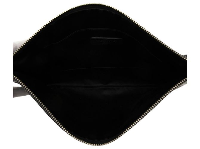 Clutch VLTN in pelle nera Valentino Nero - vista 4
