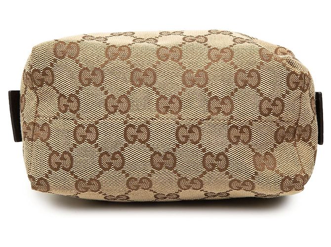 Pochette Gucci in tela GG beige - vista 3