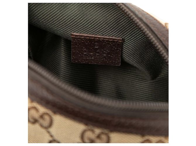 Pochette Gucci in tela GG beige - vista 5