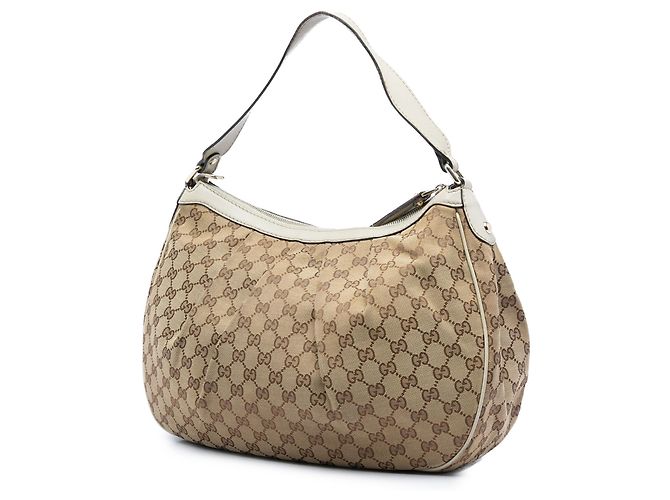 Borsa a tracolla Gucci Beige GG Canvas Sukey - vista 2