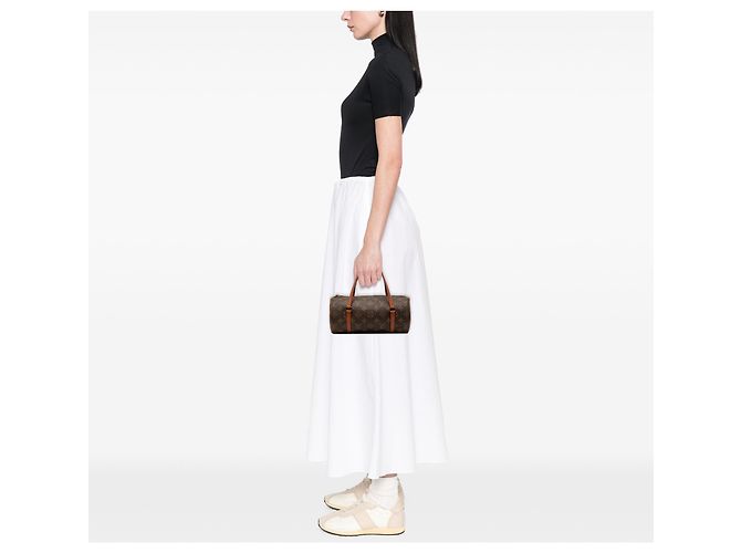 Louis Vuitton Marrone Monogram Papillon 26 - vista 7