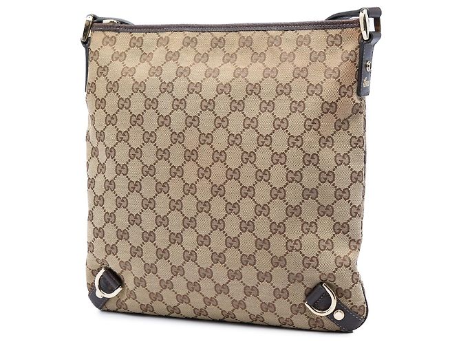 Gucci Beige GG Canvas Abbey D Ring Crossbody - vista 2