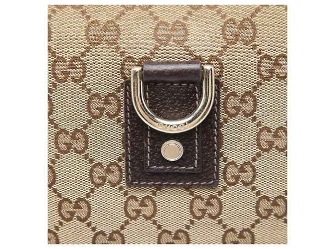 Gucci Beige GG Canvas Abbey D Ring Crossbody - vista 5