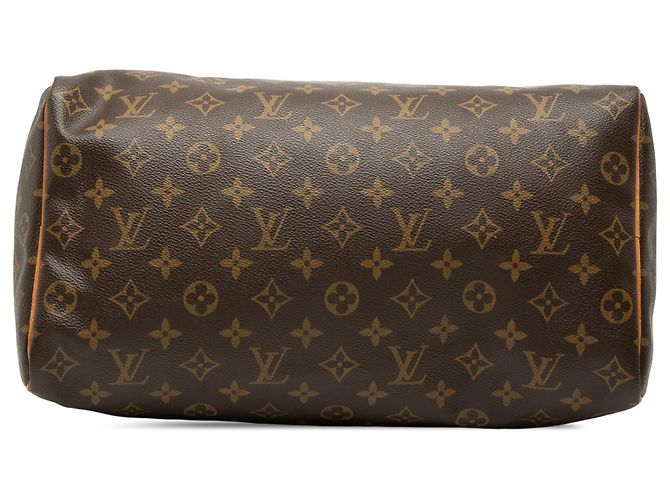 Louis Vuitton Marrom Monogram Speedy 35 - vista 3